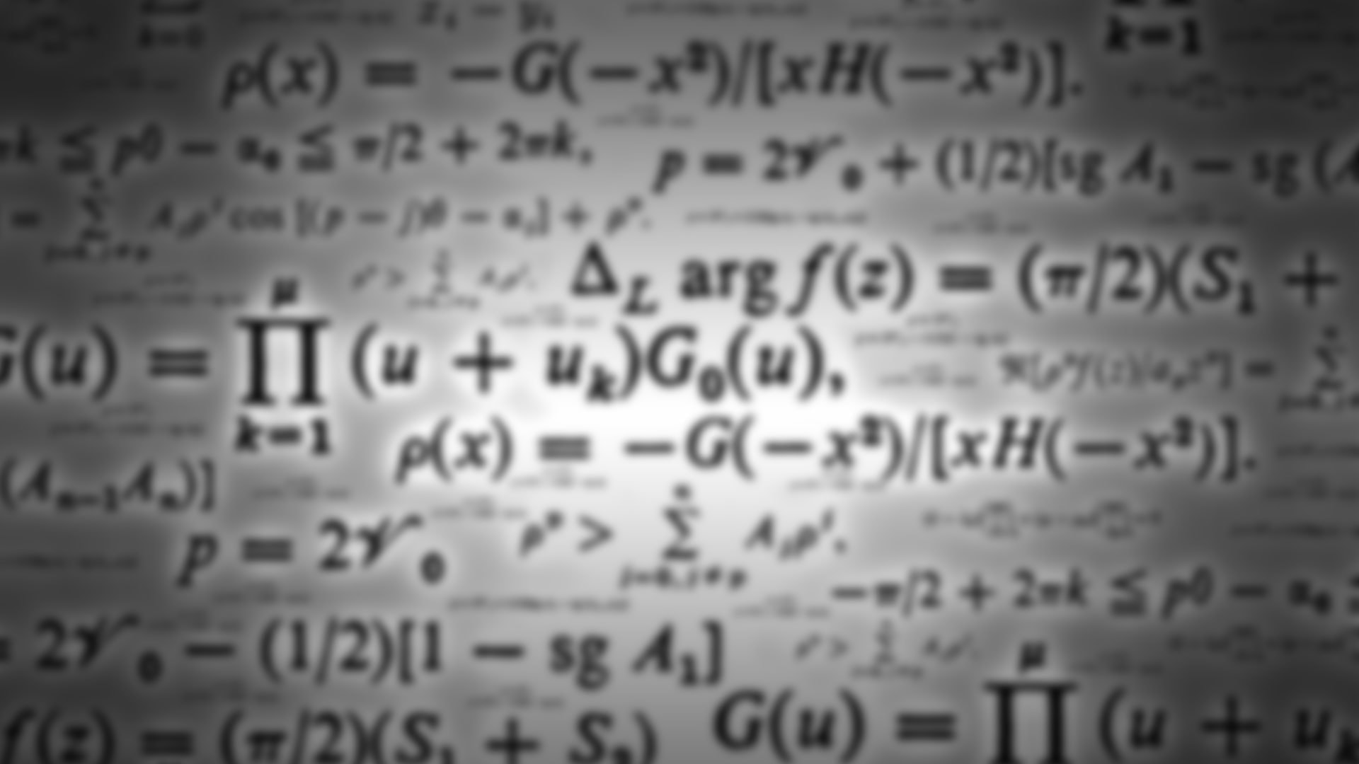 Mathematical equations on paper